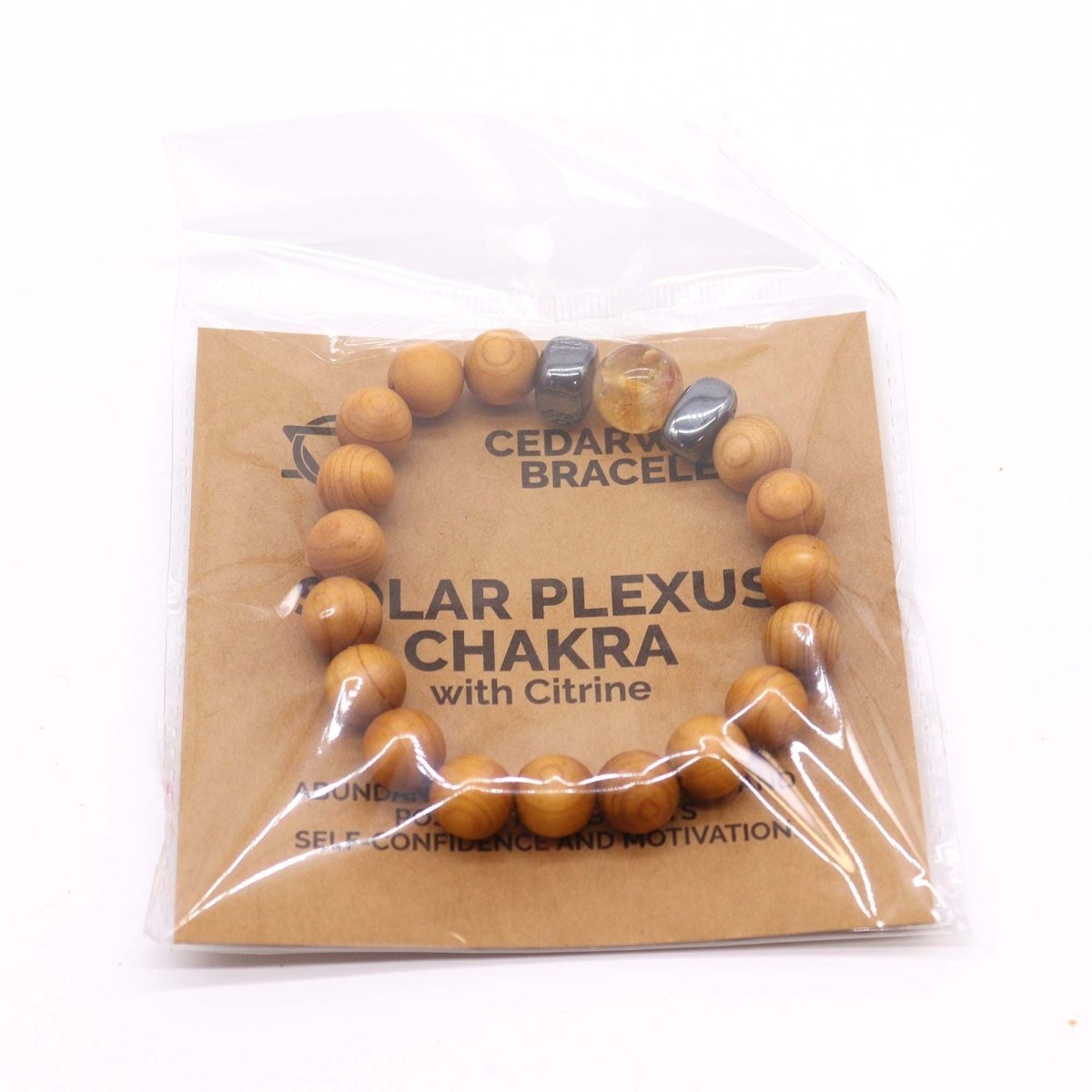 Bracciale Chakra Plesso Solare Cedro e Citrino - Aureth