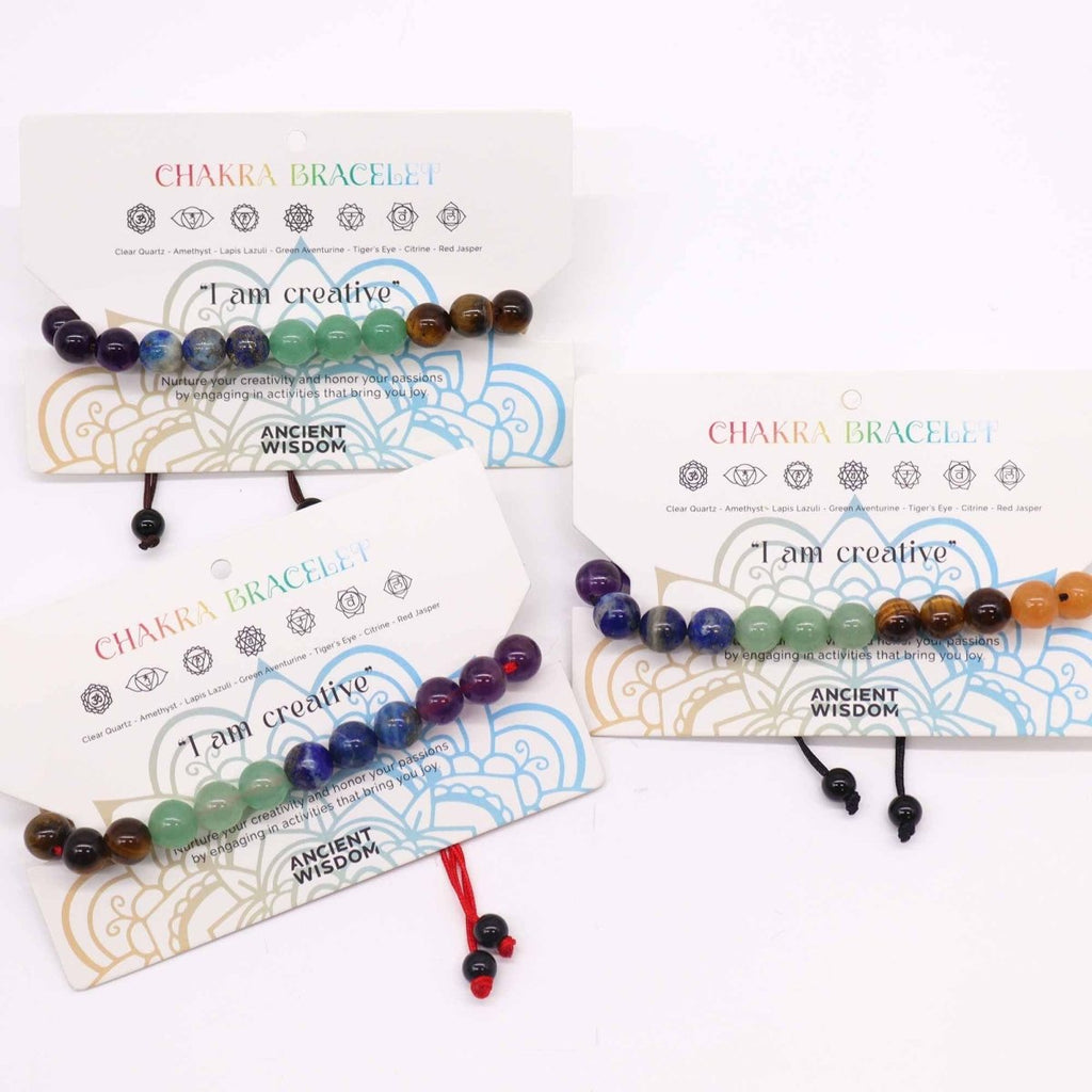 Bracciale Chakra String 21 Pietre 1pezzo - Aureth