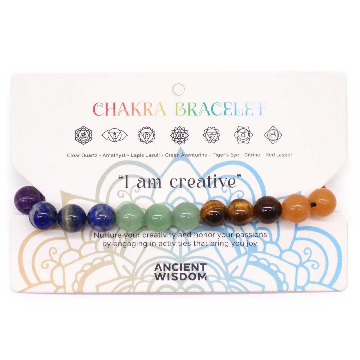 Bracciale Chakra String 21 Pietre 1pezzo - Aureth