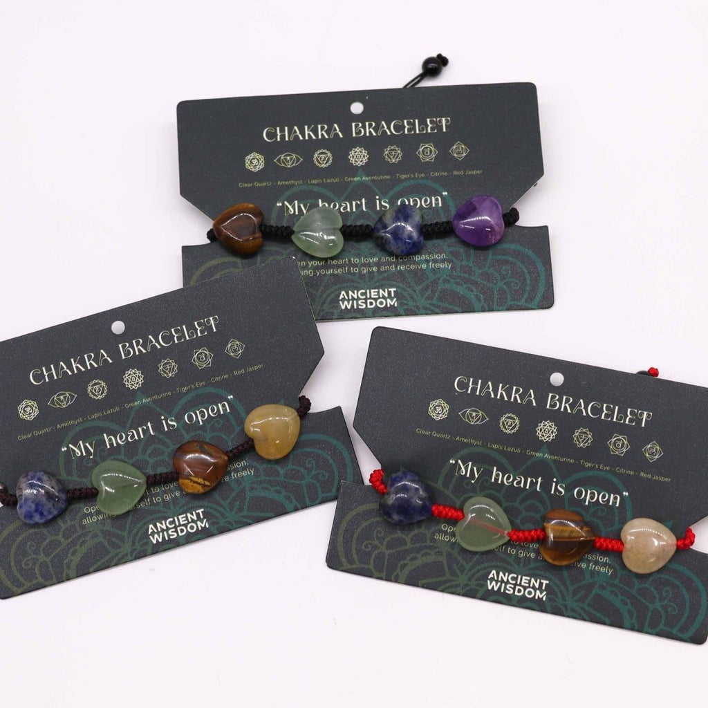 Bracciale Chakra String Cuoricini 1pezzo - Aureth