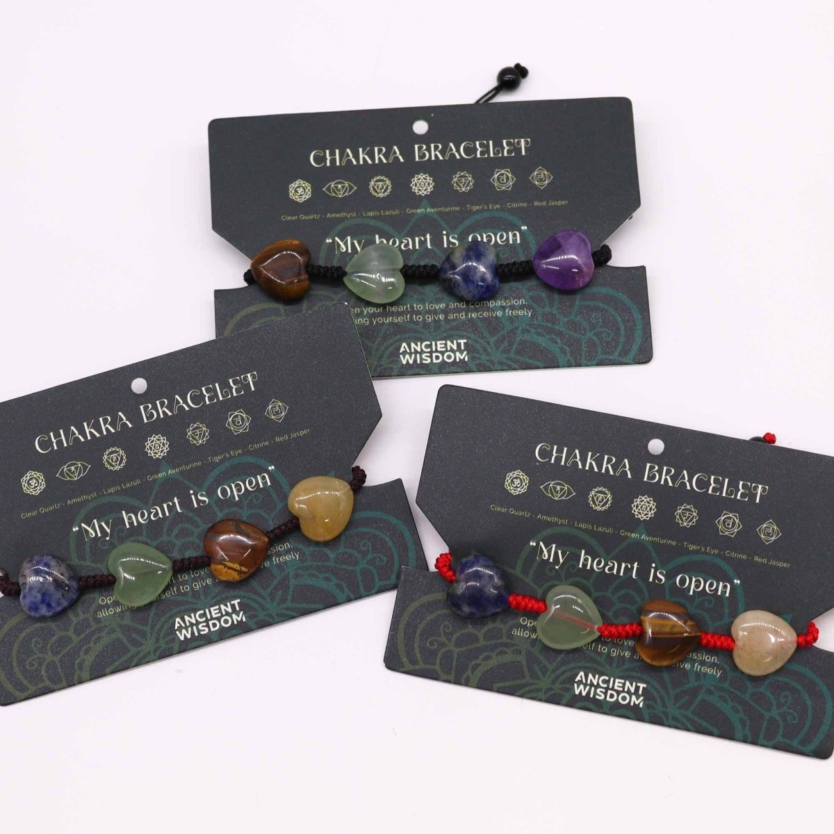 Bracciale Chakra String Cuoricini 1pezzo - Aureth