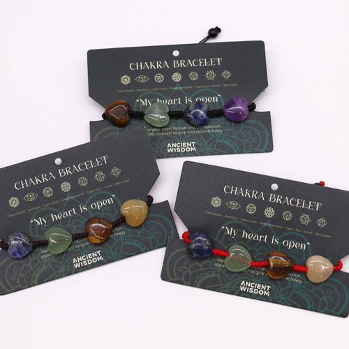 Bracciale Chakra String Cuoricini 1pezzo - Aureth