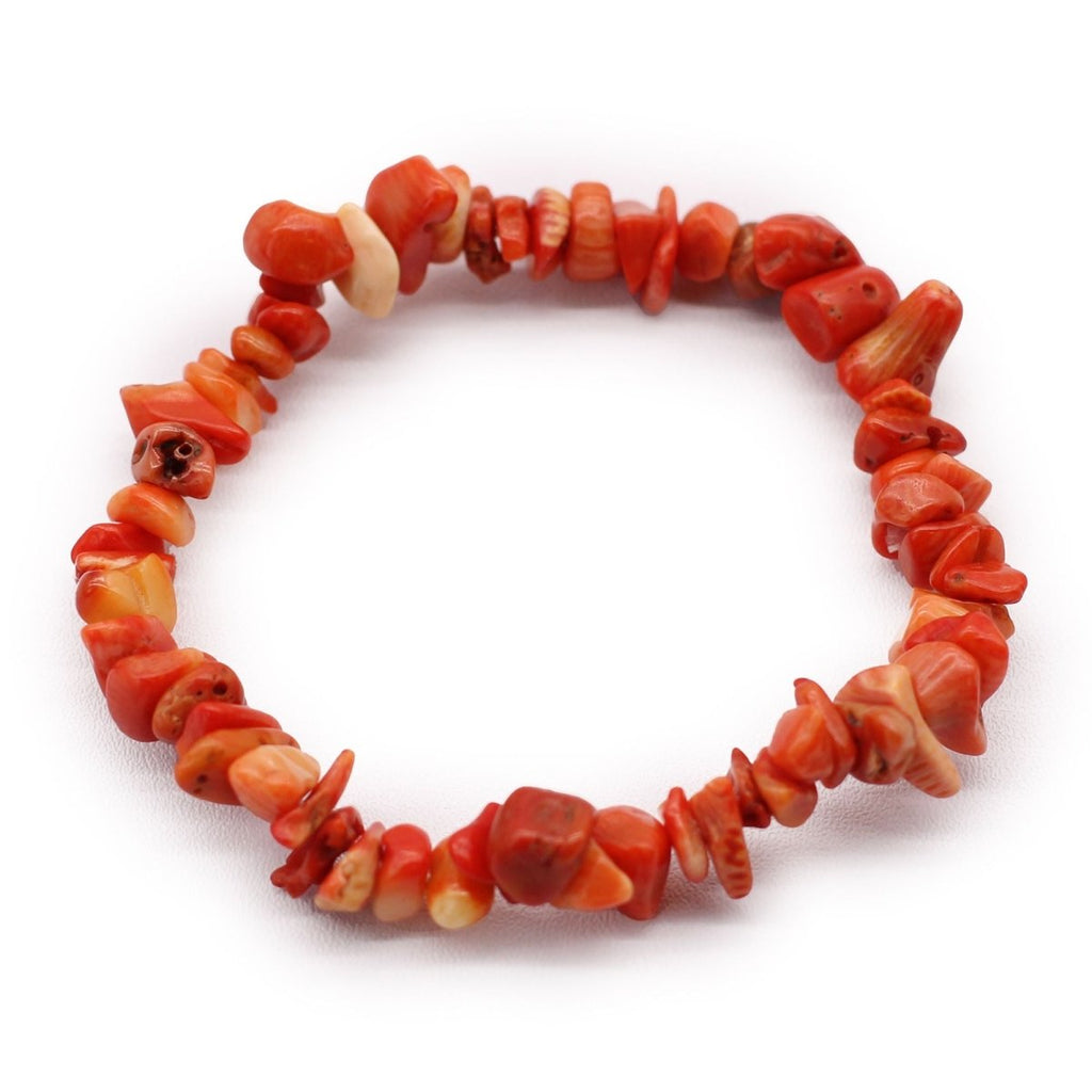 Bracciale Chipstone - Diaspro Arancione - Aureth