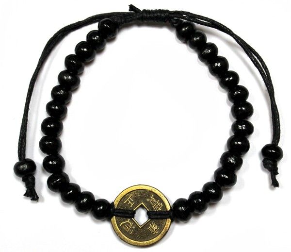 Bracciale Feng - Shui Portafortuna - Nero - Aureth