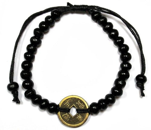 Bracciale Feng - Shui Portafortuna - Nero - Aureth