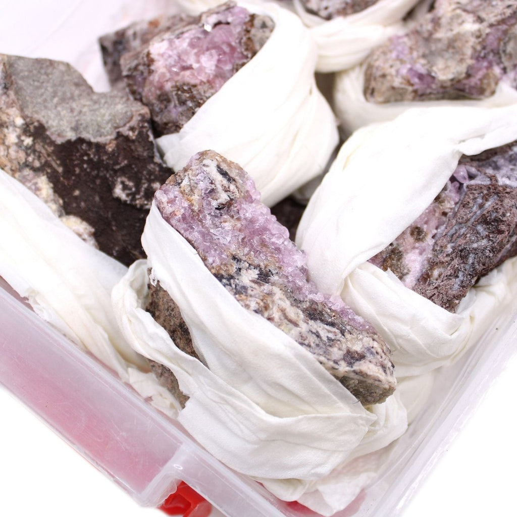 Campioni Minerali - Calcite Cobaltica (25 pezzi ca.) - Aureth