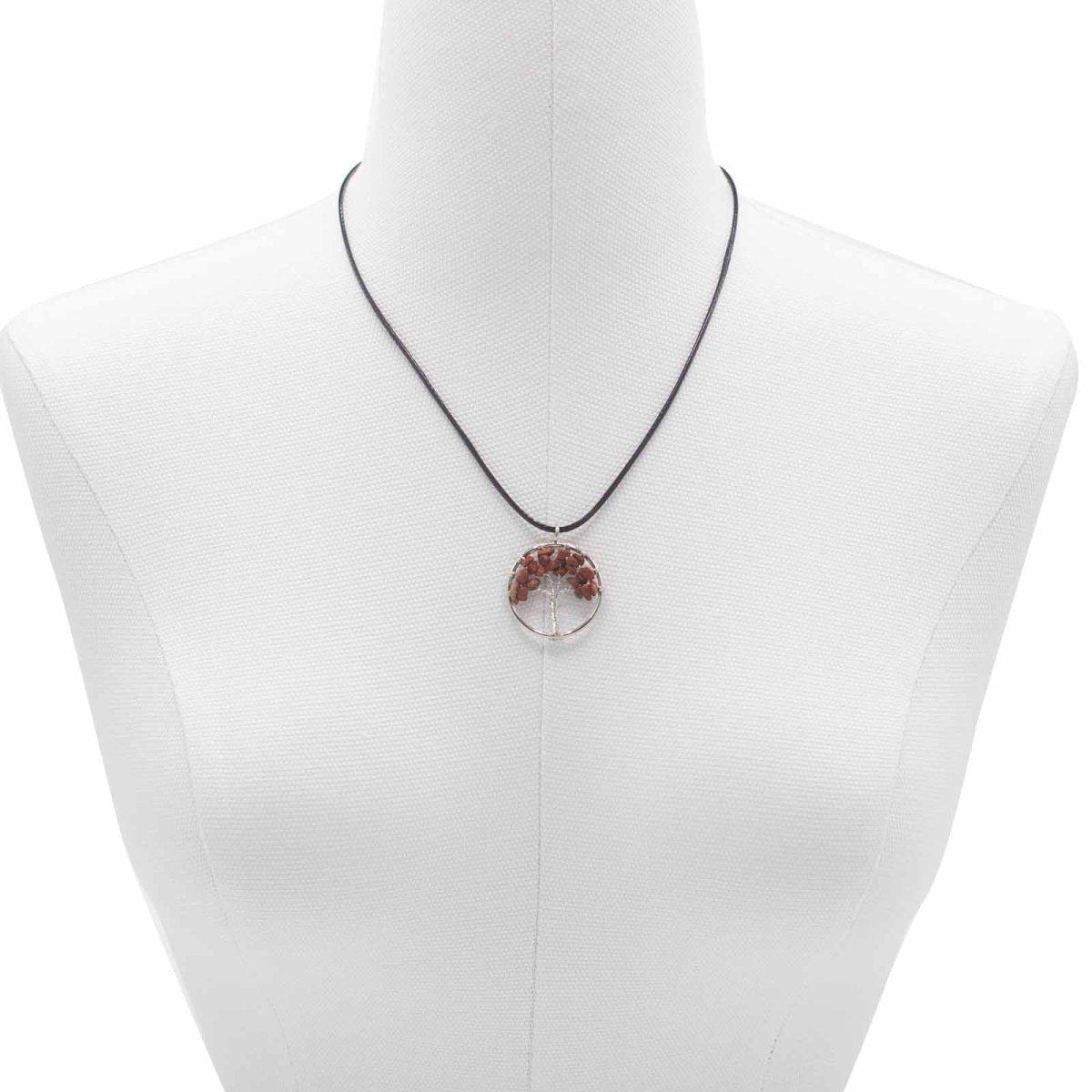 Ciondolo Albero della Vita - Diaspro Rosso - Aureth