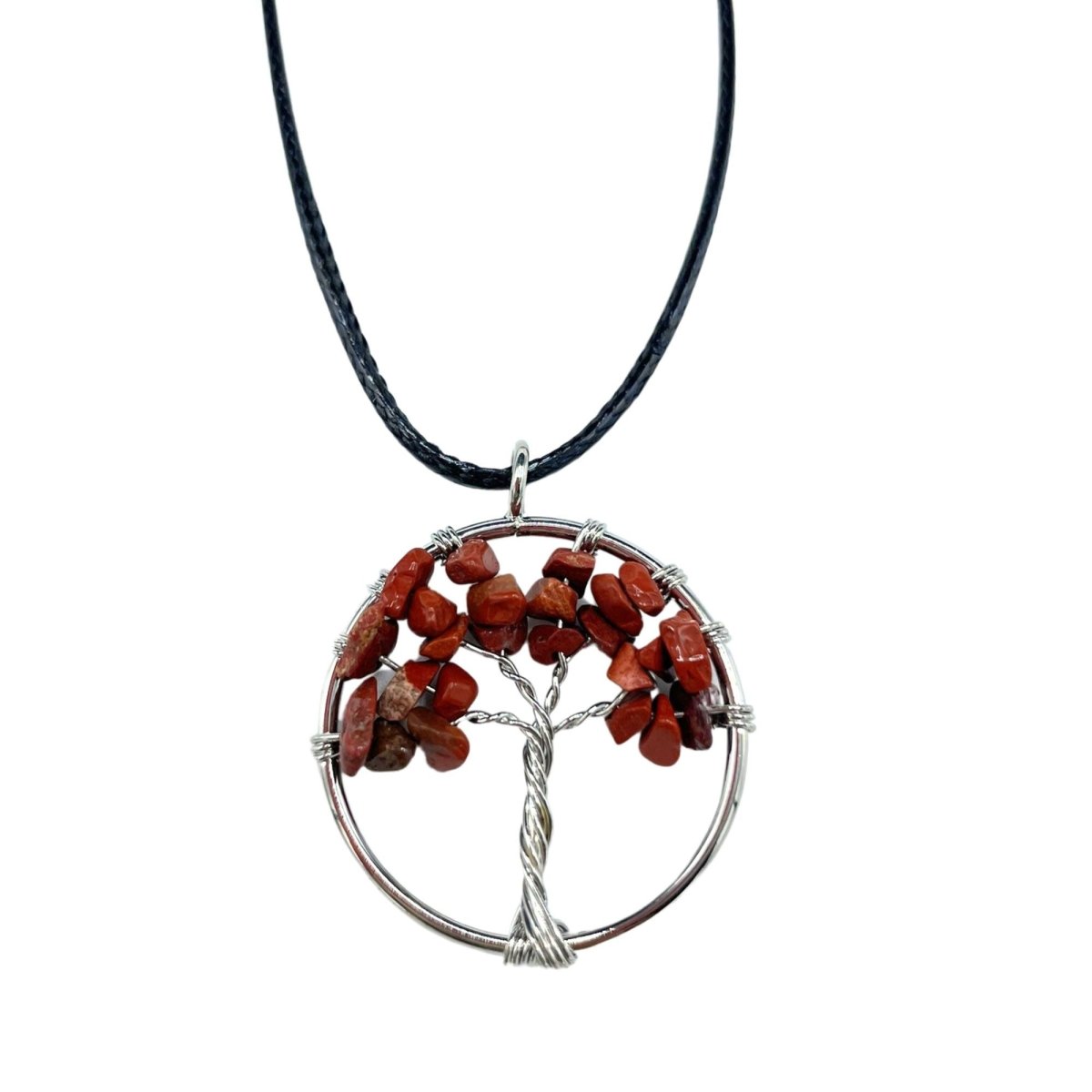 Ciondolo Albero della Vita - Diaspro Rosso - Aureth