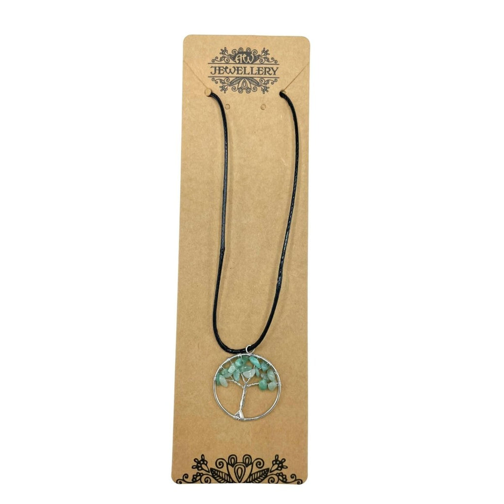 Ciondolo Albero della Vita - Giada - Aureth