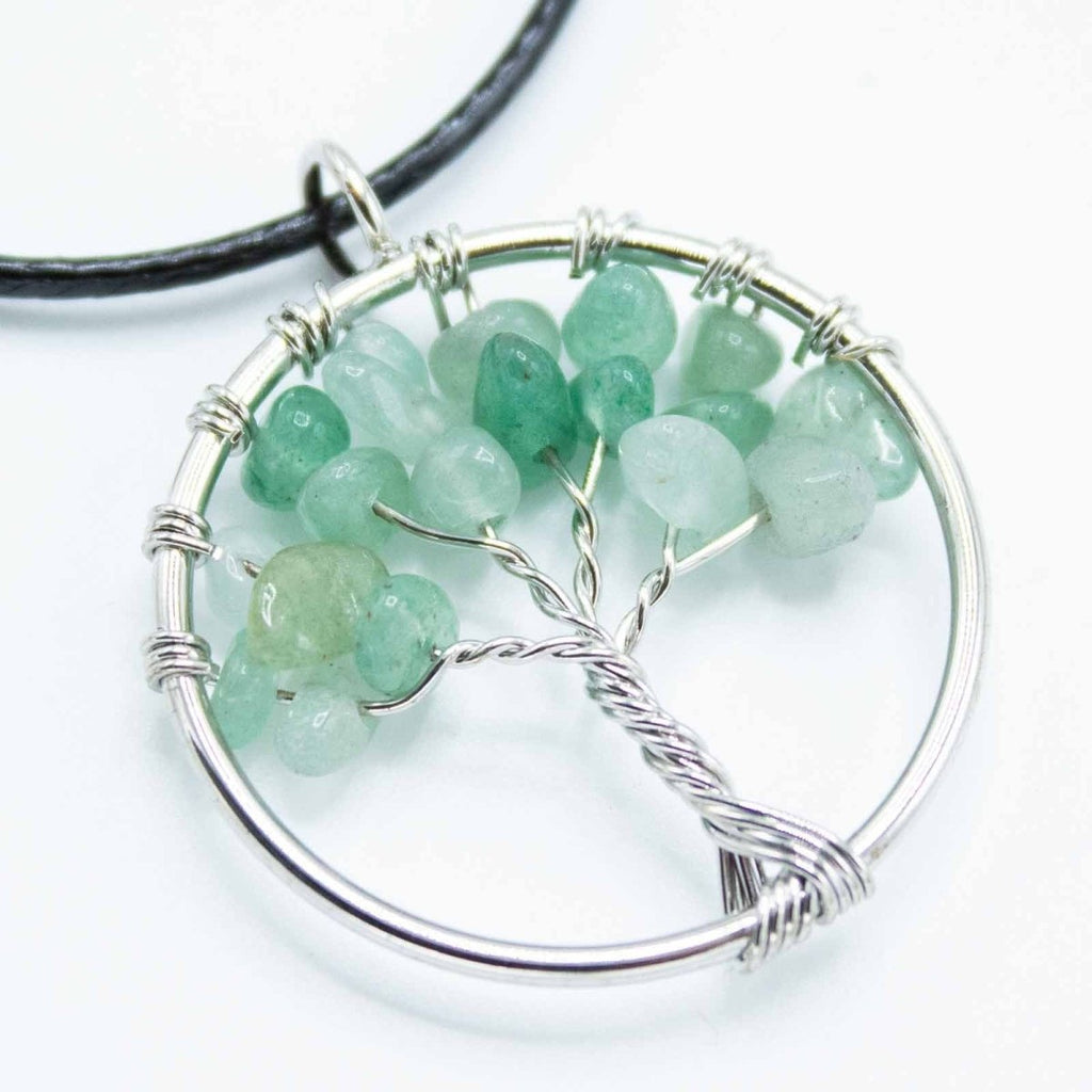Ciondolo Albero della Vita - Giada - Aureth