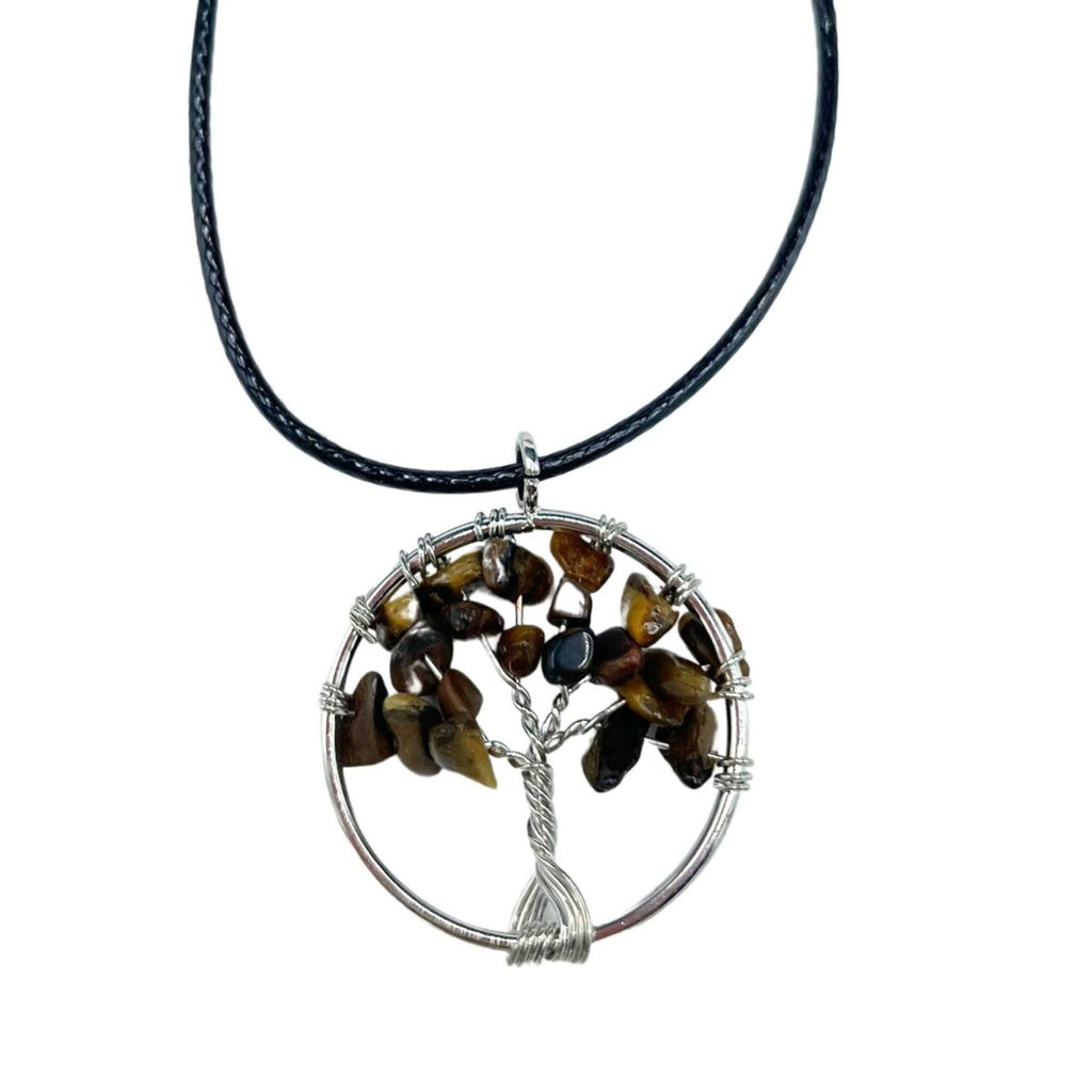 Ciondolo Albero della Vita - Occhio di Tigre - Aureth