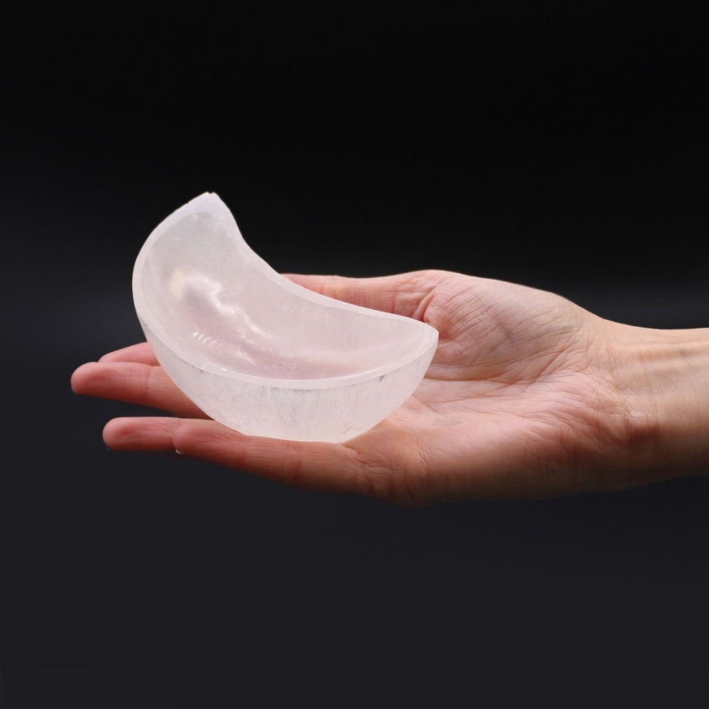Ciotola Luna di Selenite - 10 cm - Aureth