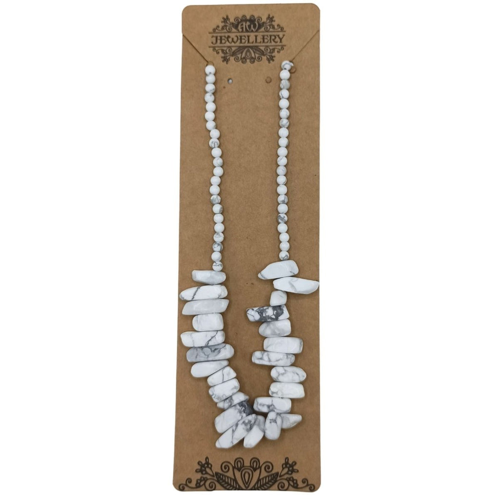 Collana Gemma Longstone - Diaspro Bianco - Aureth