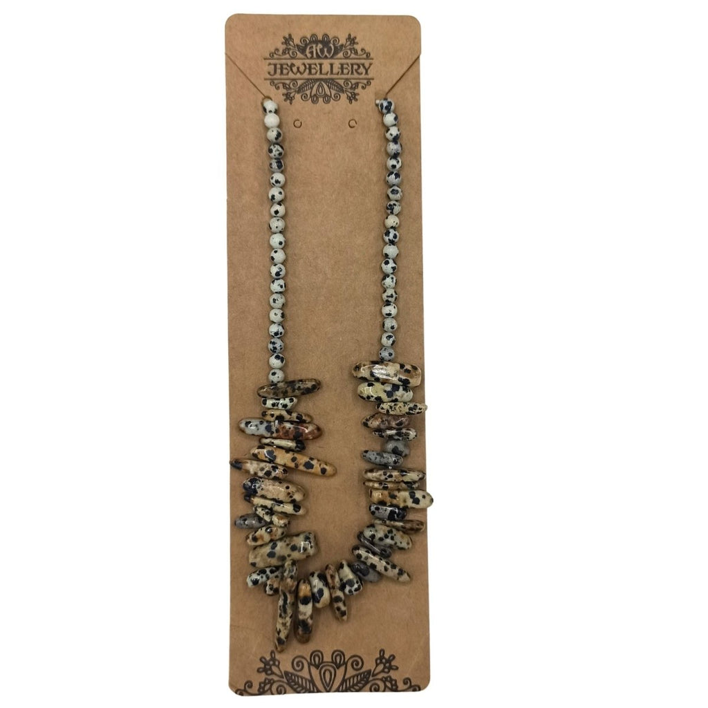 Collana Gemma Longstone - Pietra Dalmatina - Aureth