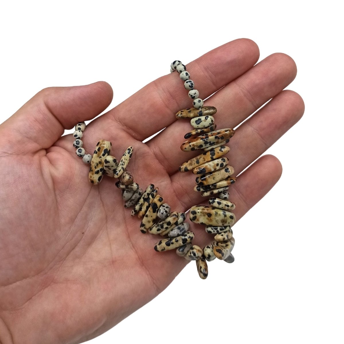 Collana Gemma Longstone - Pietra Dalmatina - Aureth