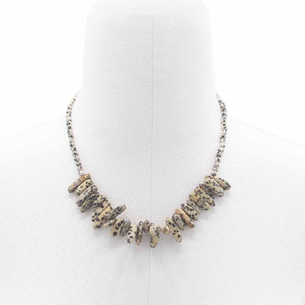 Collana Gemma Longstone - Pietra Dalmatina - Aureth