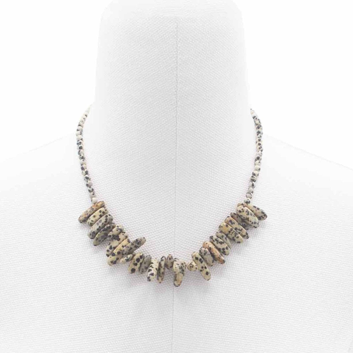 Collana Gemma Longstone - Pietra Dalmatina - Aureth