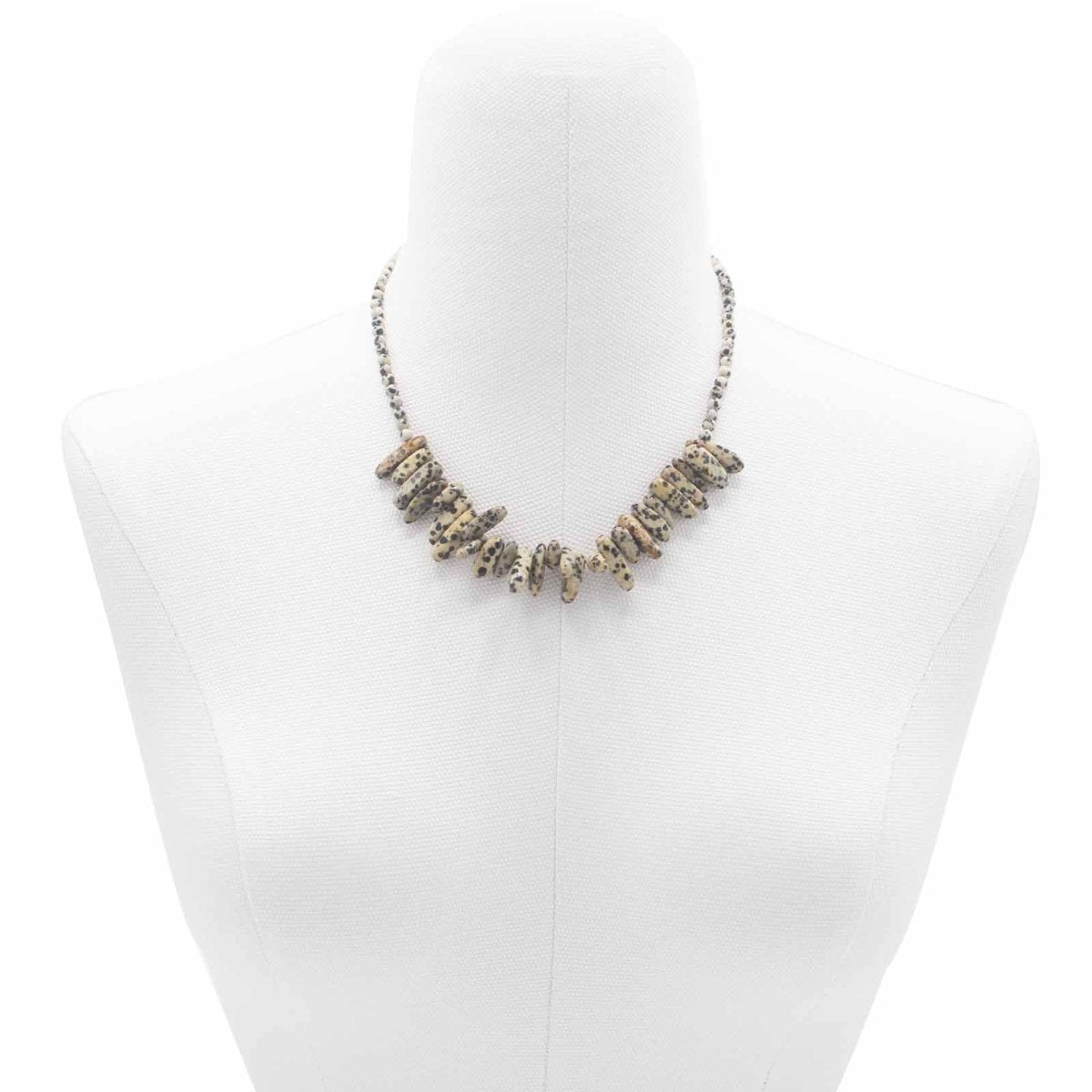 Collana Gemma Longstone - Pietra Dalmatina - Aureth