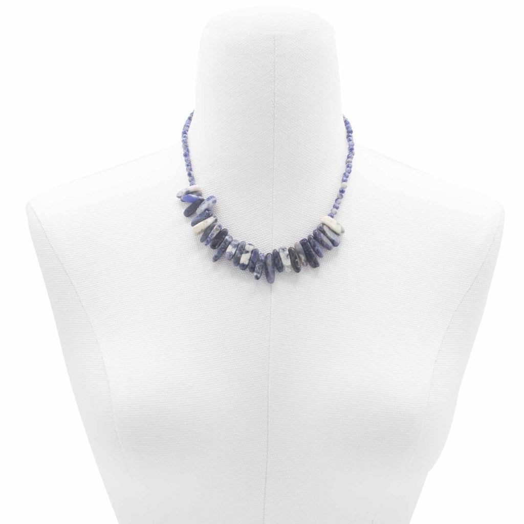 Collana Gemma Longstone - Sodalite - Aureth