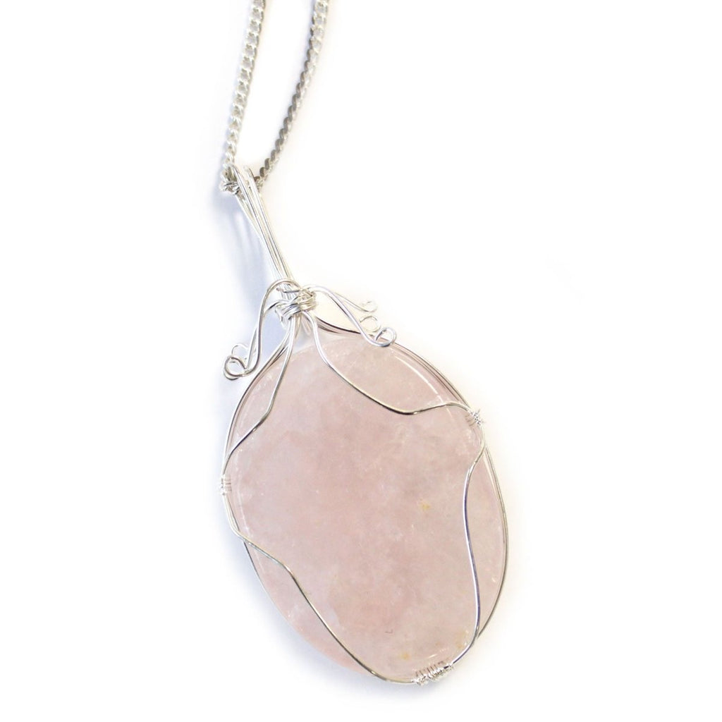 Collana Pietra Avvolta - Quarzo Rosa - Aureth