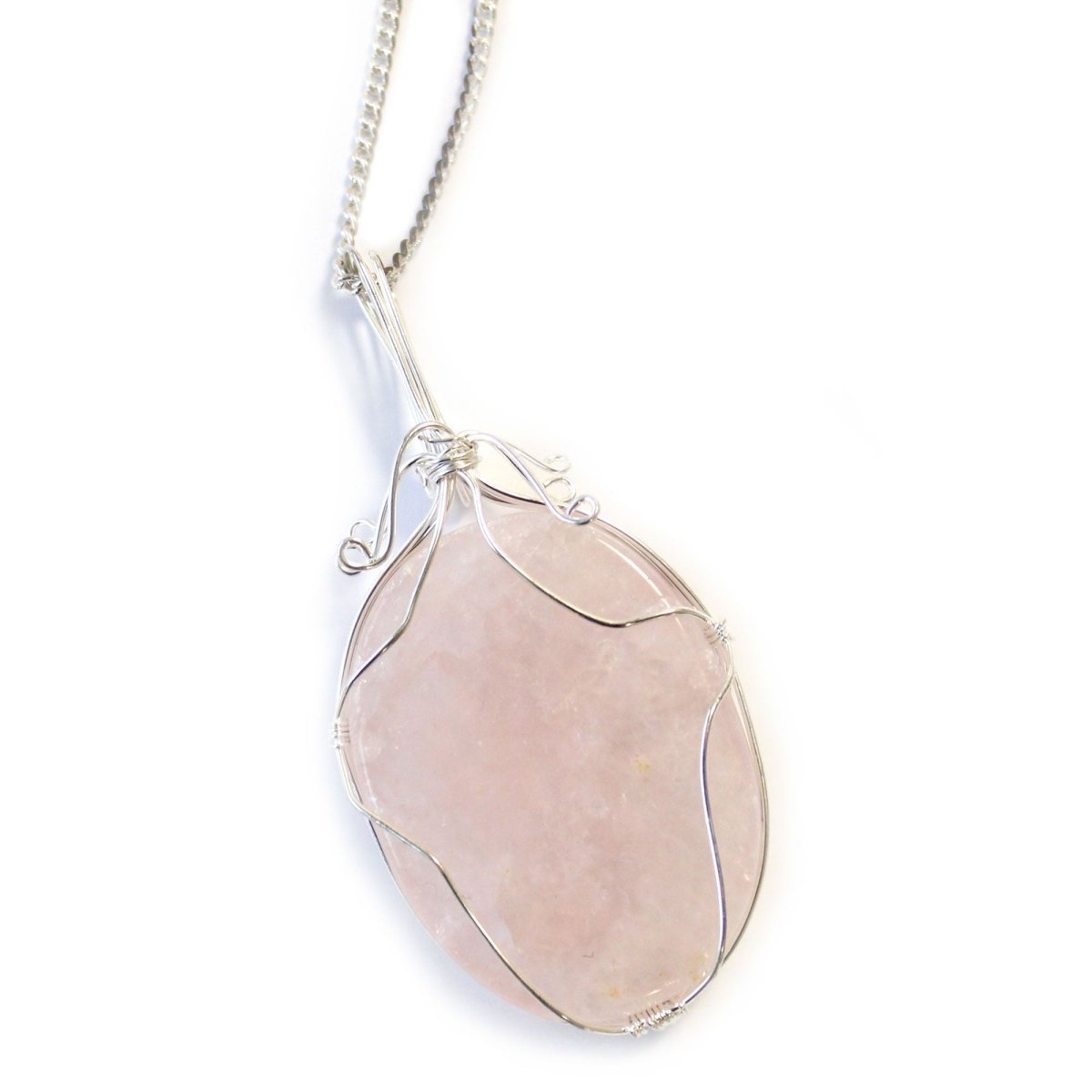 Collana Pietra Avvolta - Quarzo Rosa - Aureth