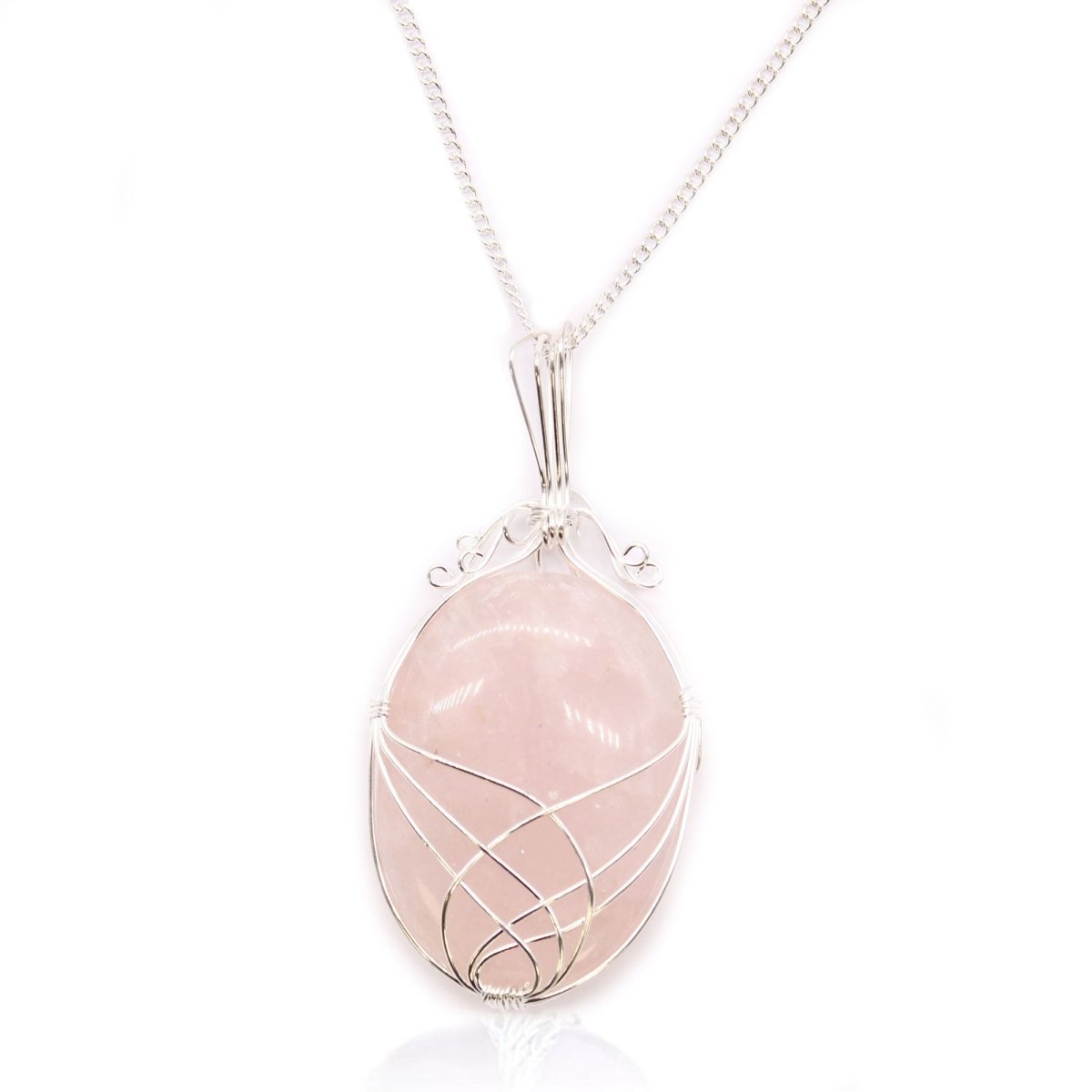 Collana Pietra Avvolta - Quarzo Rosa - Aureth