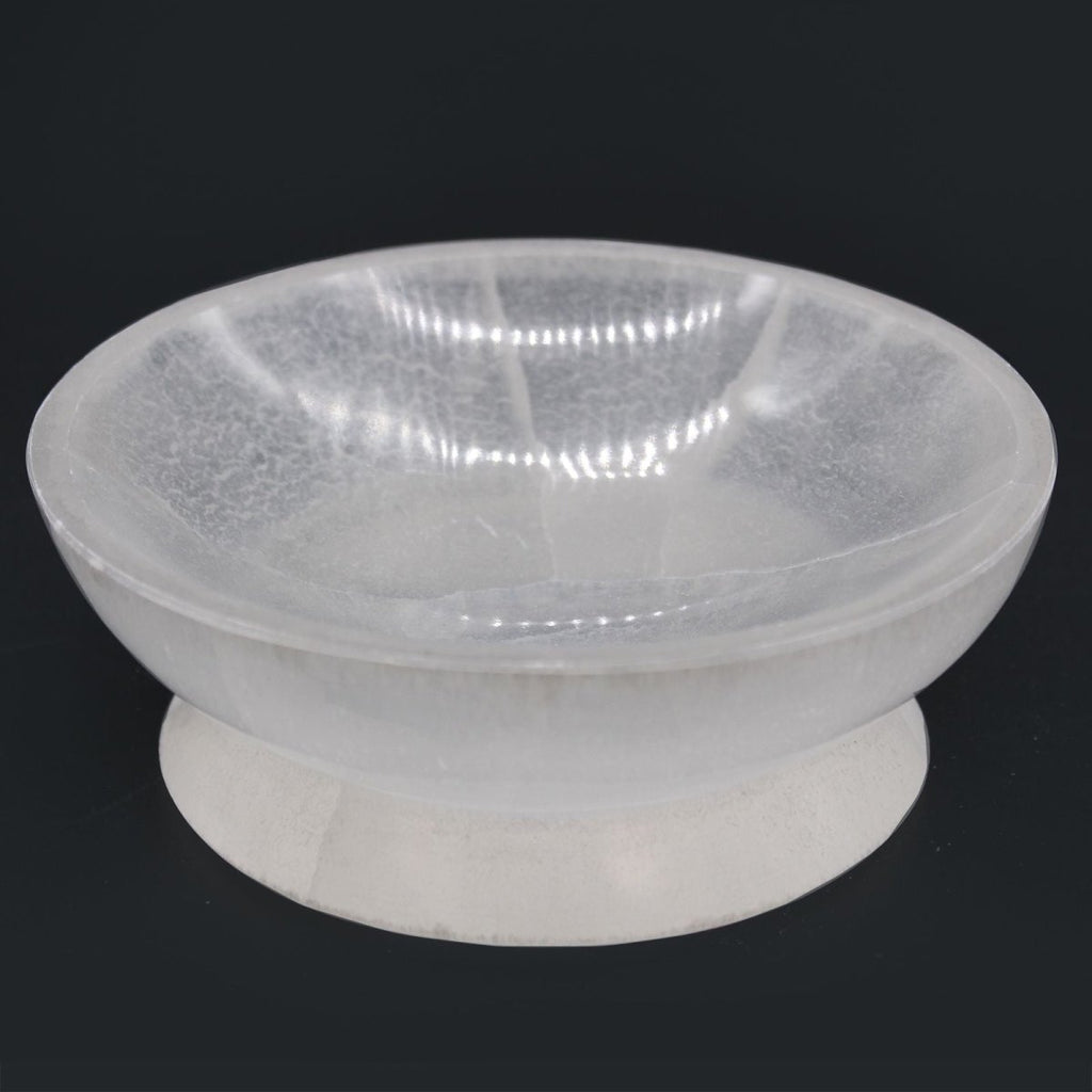 Coppa di Selenite per Rituali - 13cm - Aureth