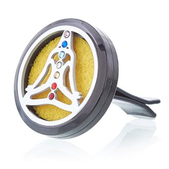 Diffusore Auto - Chakra Yoga Peltro - 30mm - Aureth