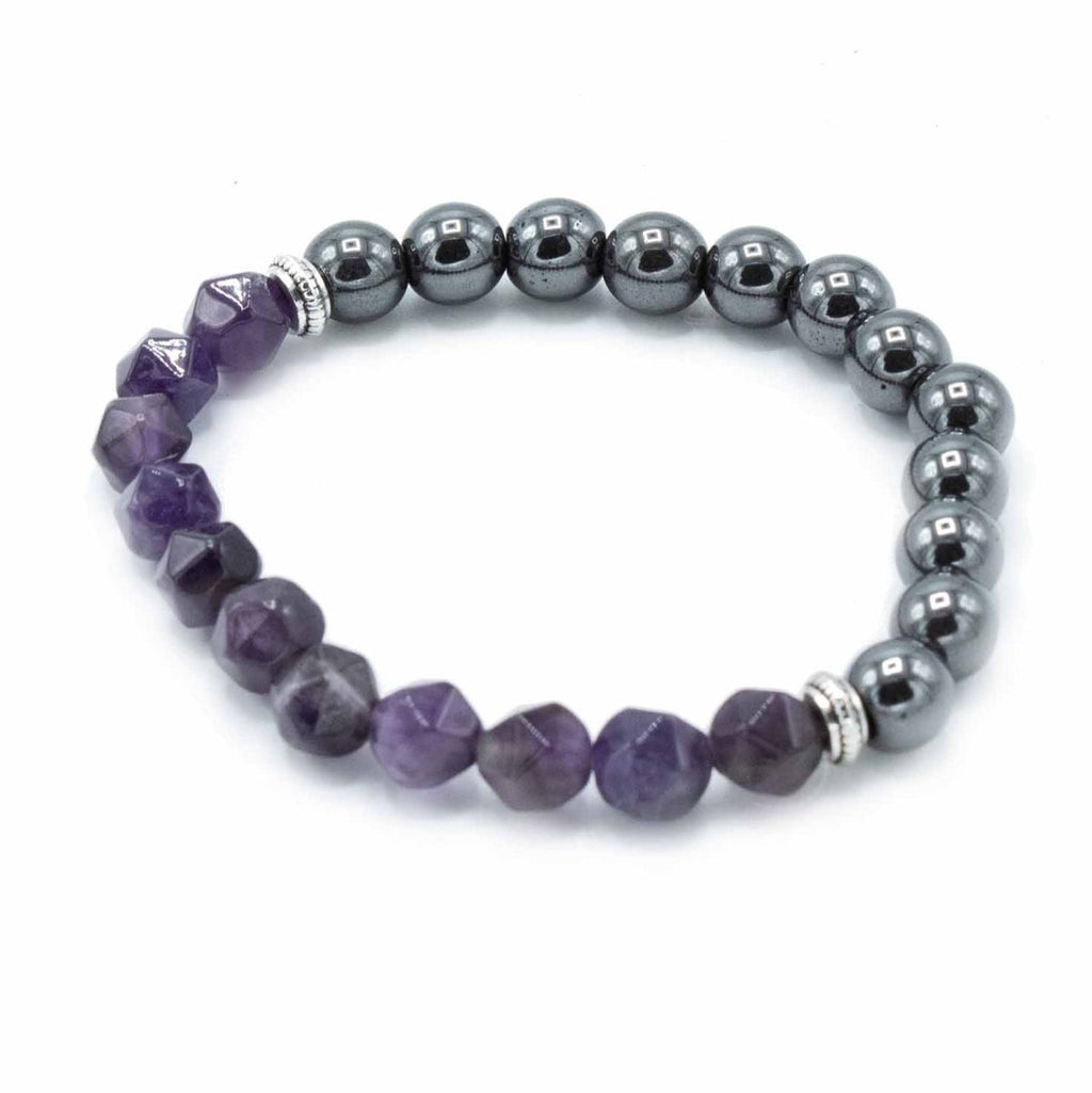 Faceted Gemstone Bracelet - Magnetic Amethyst - Talen