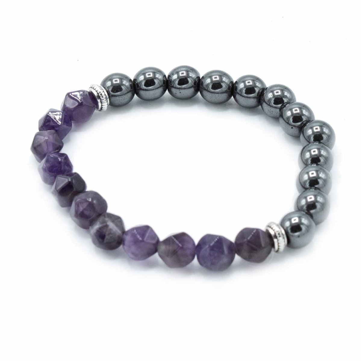 Faceted Gemstone Bracelet - Magnetic Amethyst - Talen