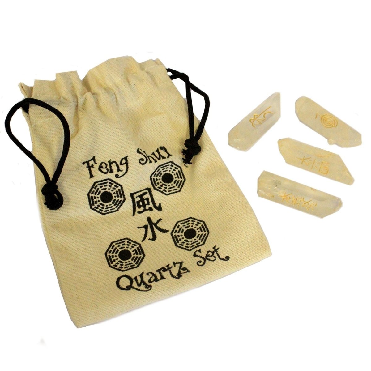 Fengshui Quatra - Set Natural Quartz - Talen
