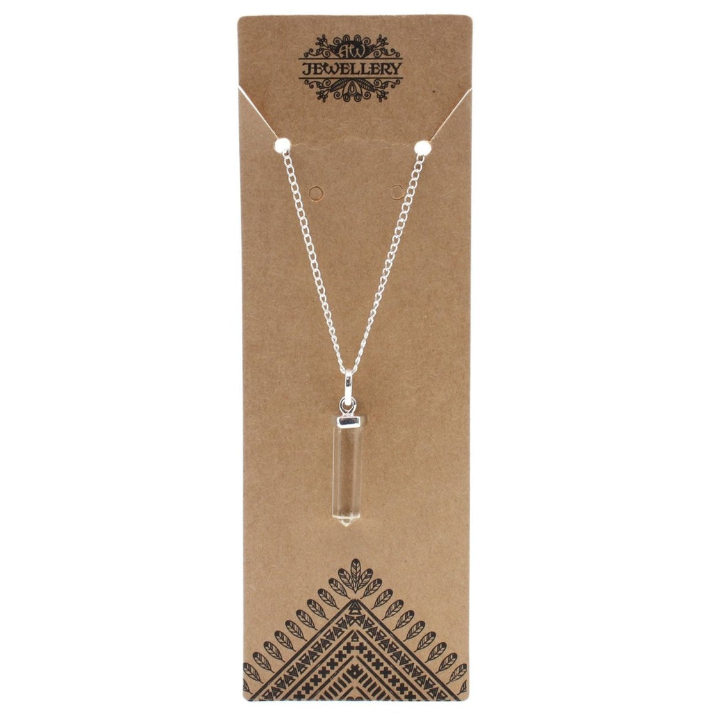 Gemstone Classic Point Pendant - Rock Quartz - Talen
