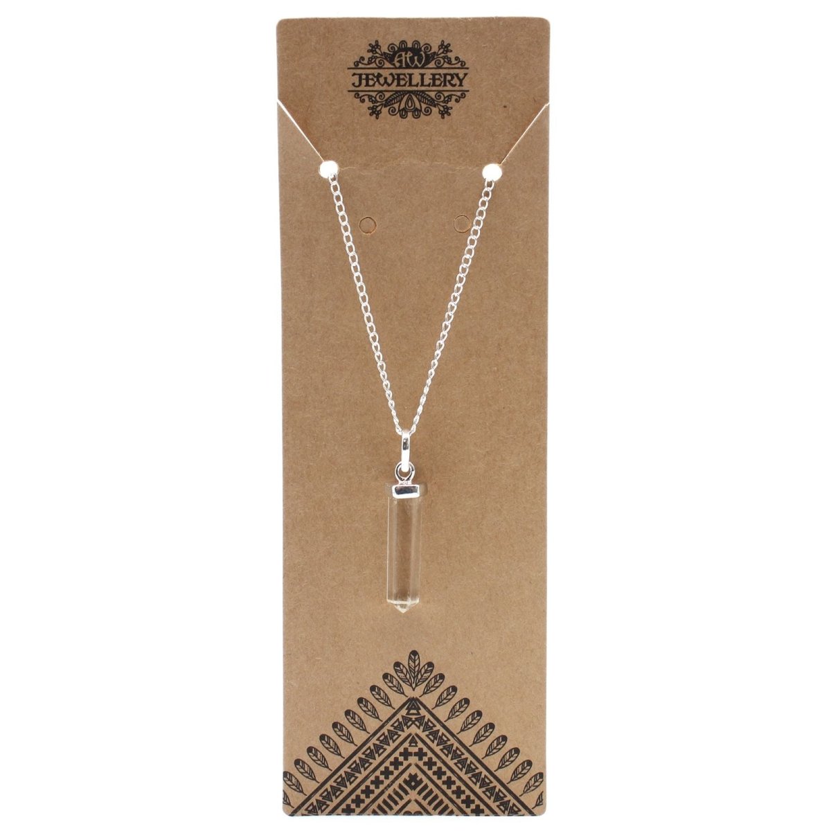 Gemstone Classic Point Pendant - Rock Quartz - Talen