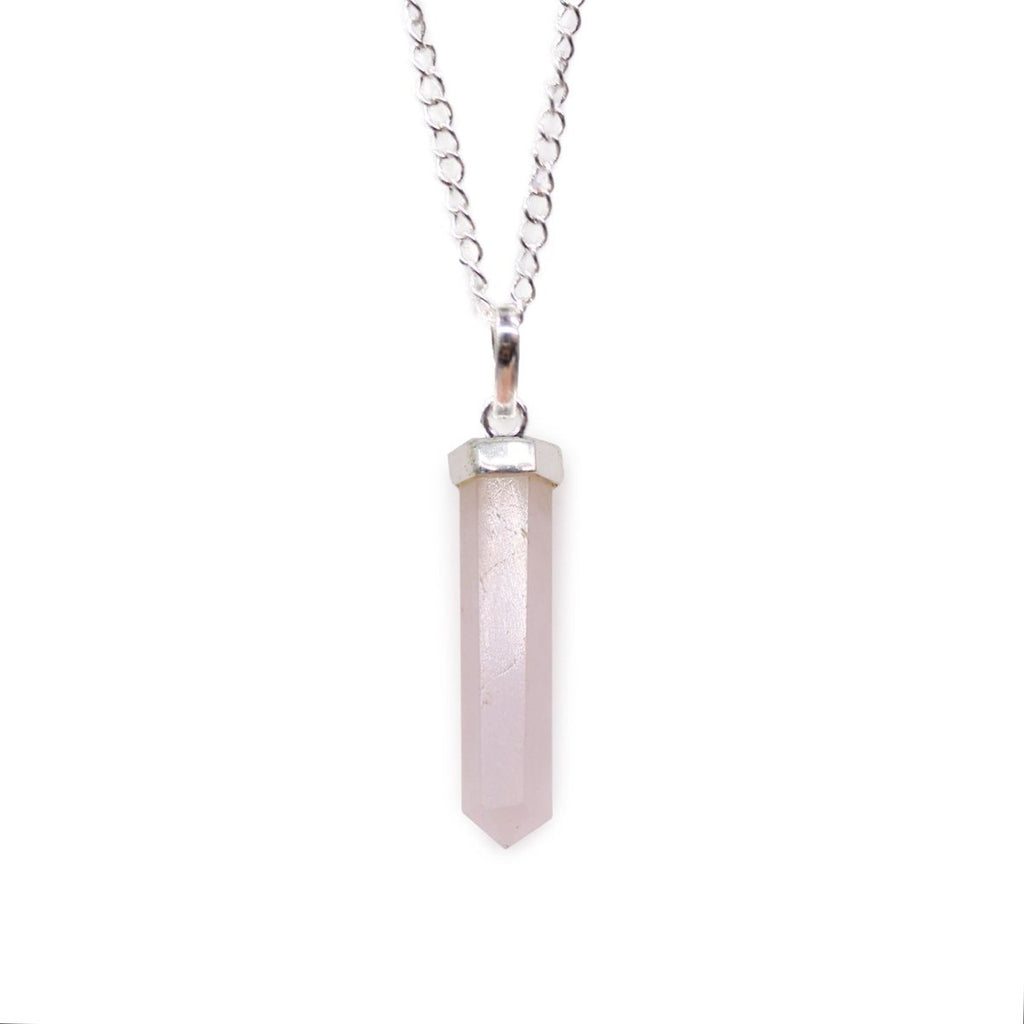 Gemstone Classic Point Pendant - Rose Quartz - Talen