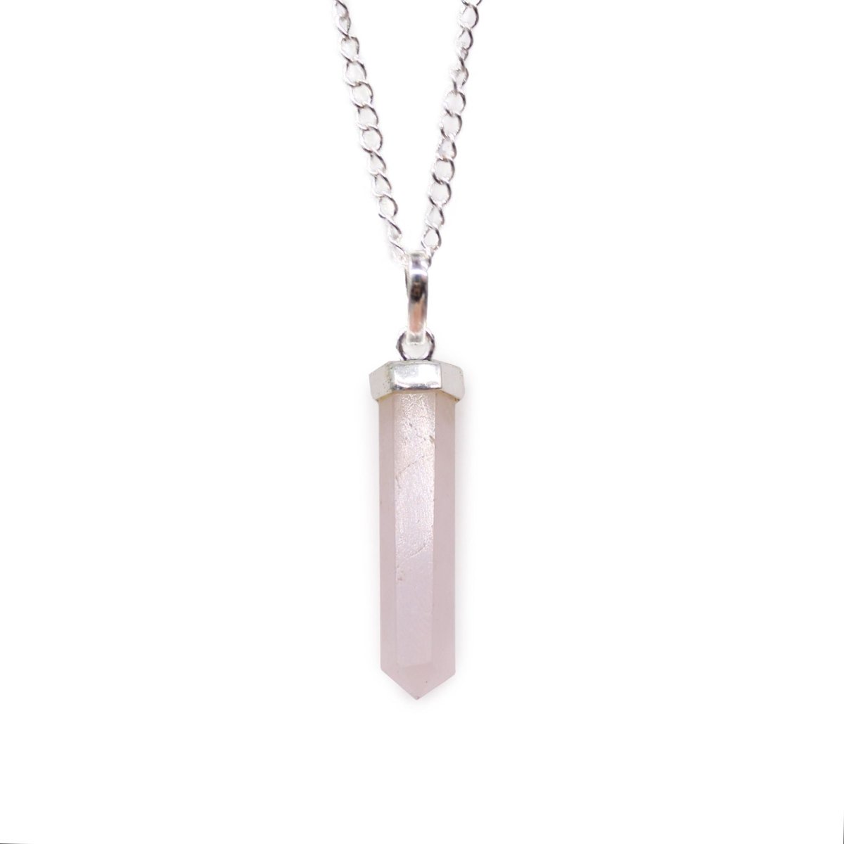 Gemstone Classic Point Pendant - Rose Quartz - Talen