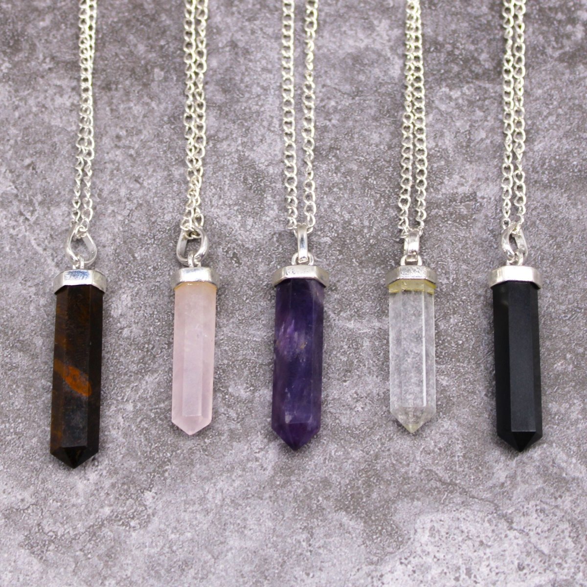 Gemstone Classic Point Pendant - Rose Quartz - Talen