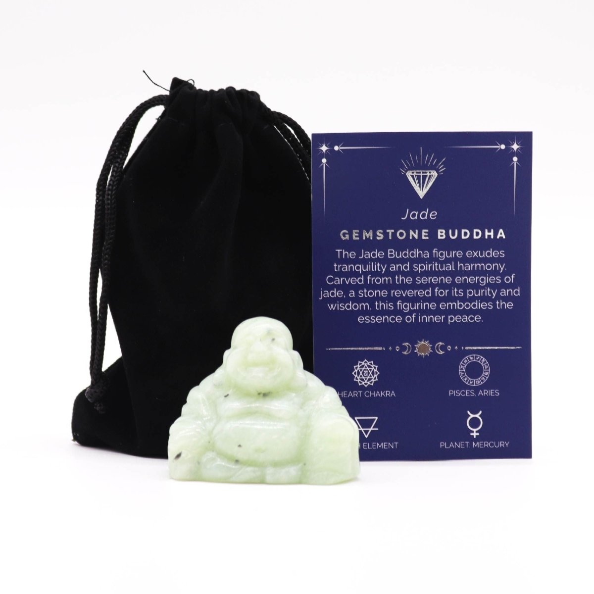 Grande Buddha Giada 50x40x20mm - Aureth