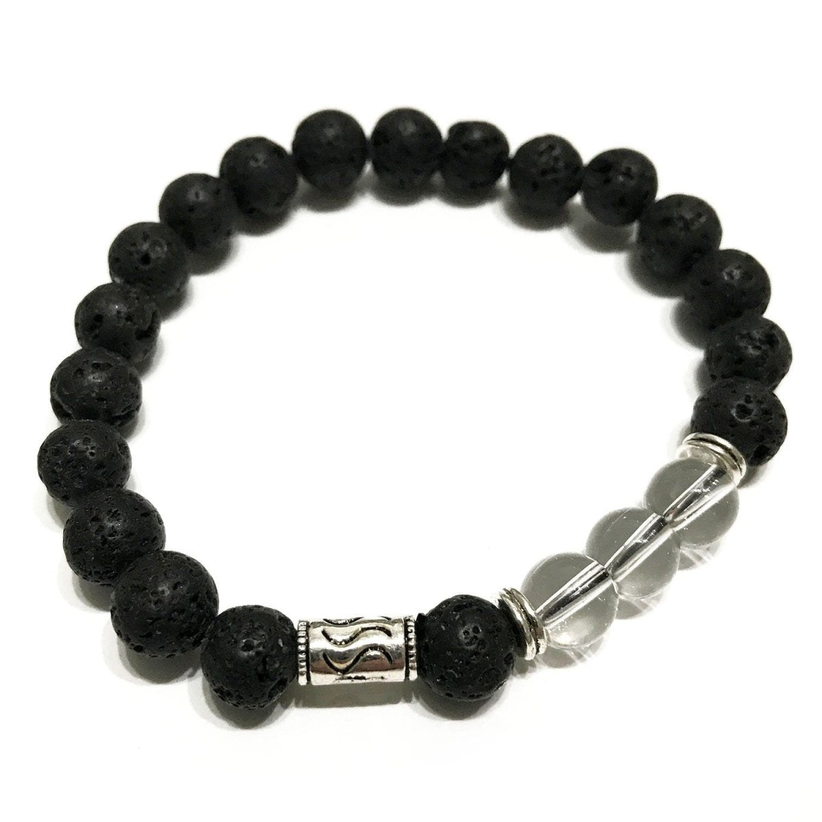 Lava Stone Bracelet - Tribal Rock Quartz - Talen