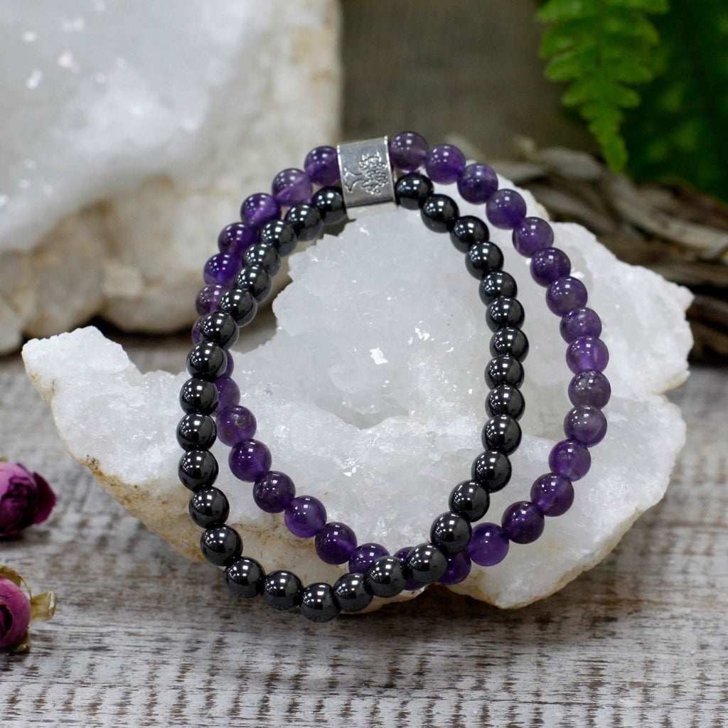 Magnetic Gemstone Bracelet - Amethyst - Talen