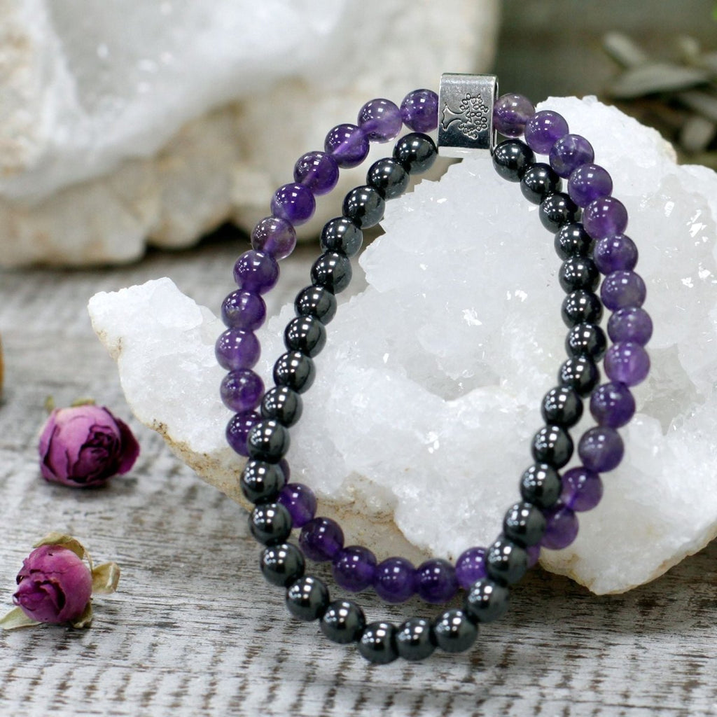 Magnetic Gemstone Bracelet - Amethyst - Talen