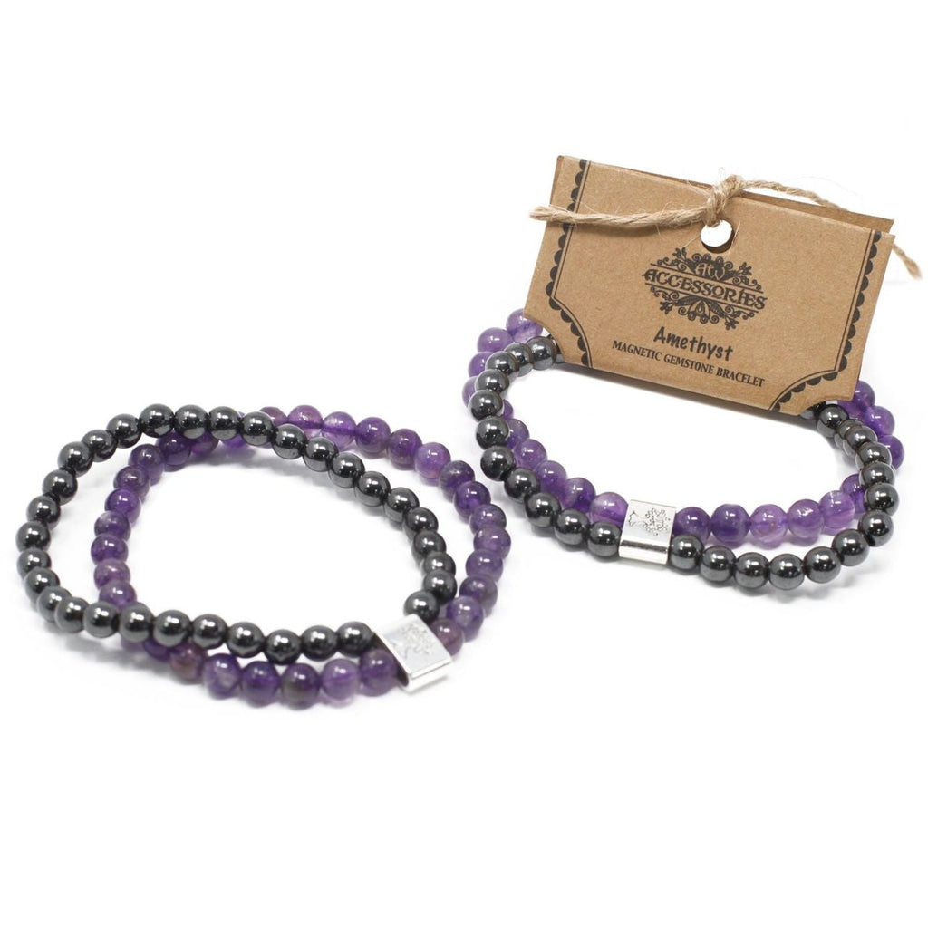 Magnetic Gemstone Bracelet - Amethyst - Talen