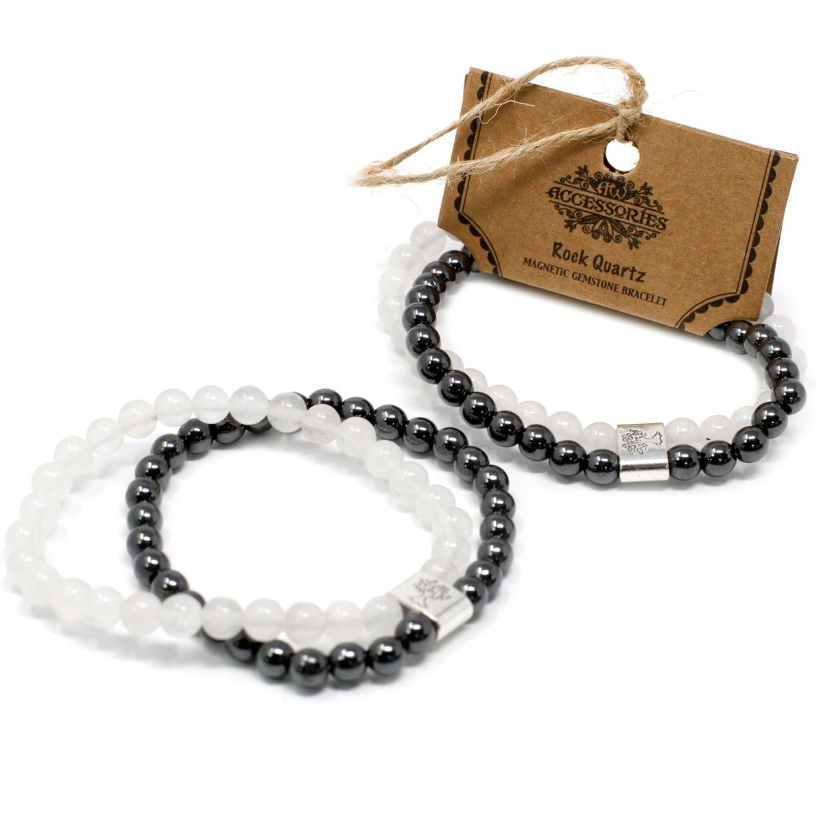 Magnetic Gemstone Bracelet - Rock Quartz - Talen