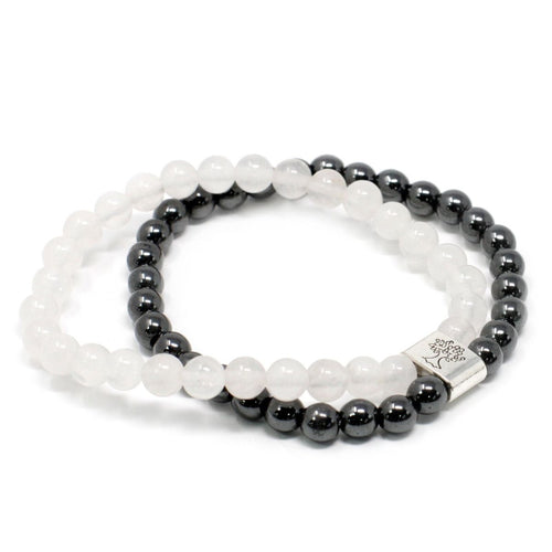 Magnetic Gemstone Bracelet - Rock Quartz - Talen