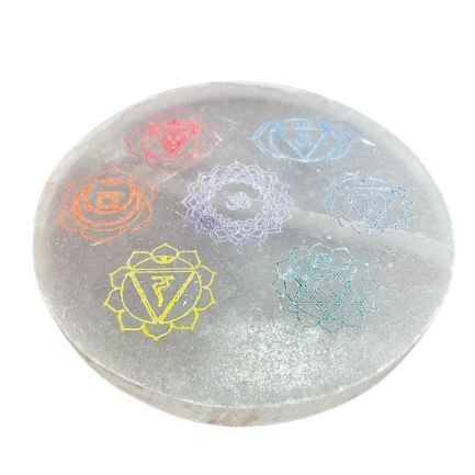 Medium Charging Plate 10cm - Chakra Design (col) - Talen