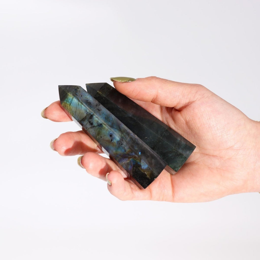 Punta Cristallo Labradorite del Madagascar 50 - 65g - Talen