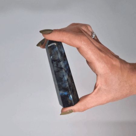 Punta Cristallo Labradorite del Madagascar 50 - 65g - Talen