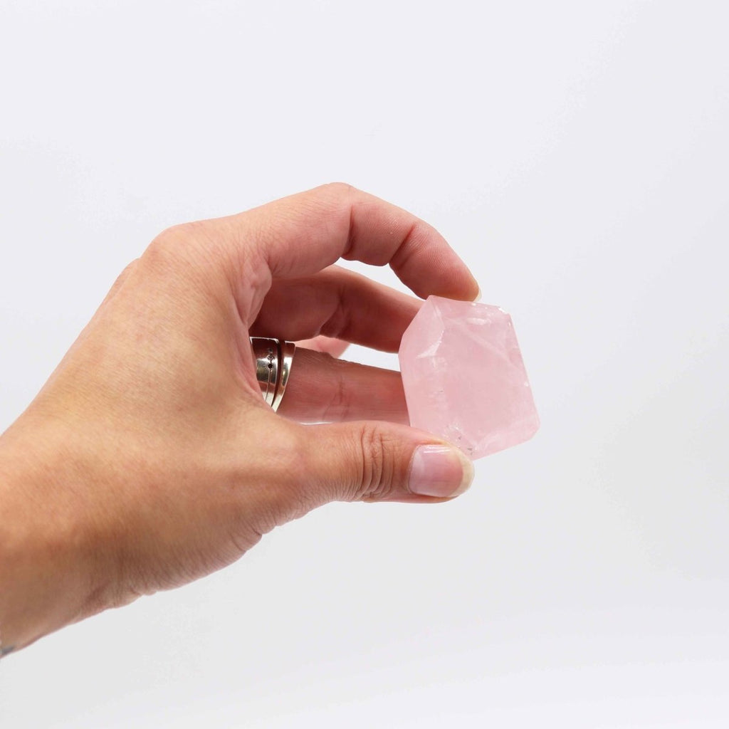 Punte di circa 6 cm (0,5 kg) - Quarzo rosa indiano (circa 8 pezzi) - Aureth