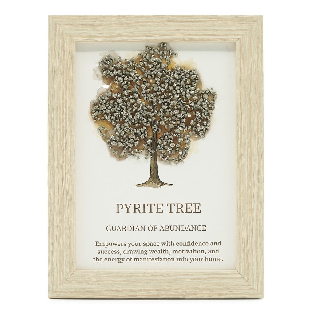 Quadro Gemme Albero della Vita in Pirite 20x14,7cm - Aureth