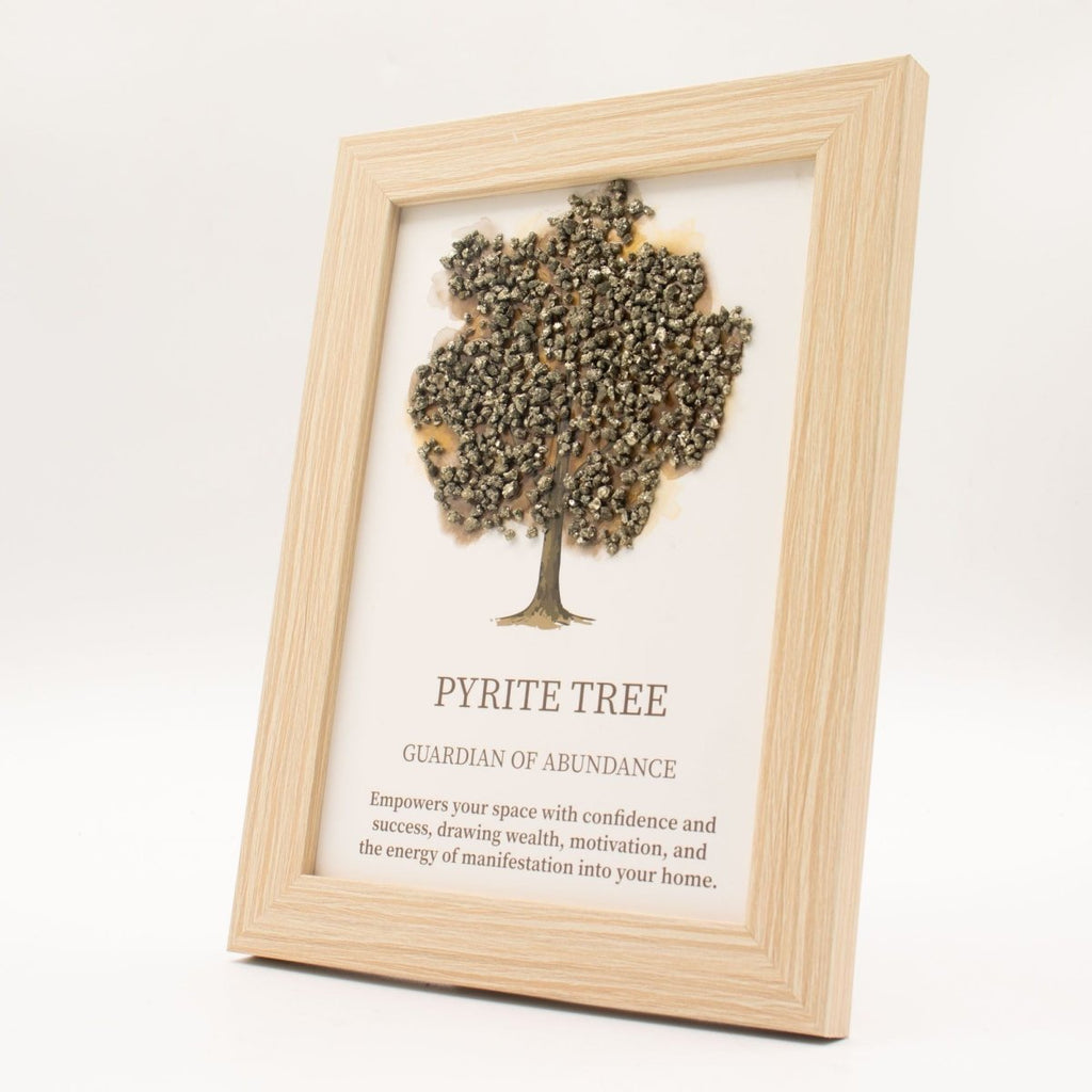 Quadro Gemme Albero della Vita in Pirite 20x14,7cm - Aureth