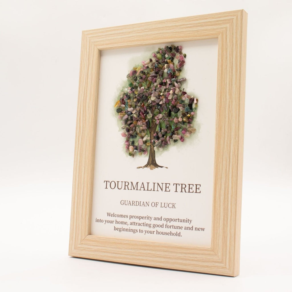 Quadro Gemstone Albero della Vita Tormalina 20x14,7cm - Aureth